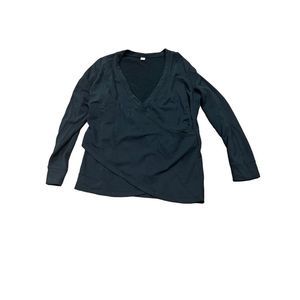 Old Navy deep teal front cross over sweatshirt size XL